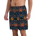 thumbnail image 2 of Goofa Mexican Flower Printed Mens Swim Trunks Summer Quick Dry Short Beach Swimwear Bathing Suits-Medium, 2 of 6