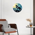 thumbnail image 3 of 12 Inch Wall Clock Battery Operated Silent Clock Decorative for Office, Kitchen, Outdoor, Living Room，Wolf Howling in The Moon Lovely Drawing, 3 of 4