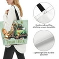 thumbnail image 4 of Trash Truck Cute Extra Large Canvas Tote Bag for Gym Beach Travel Reusable Grocery Shopping Cartoon Portable Storage Bags, 4 of 8