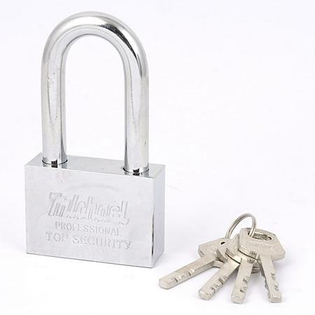 padlock shackle locking keys gate lock cabinet chain security door