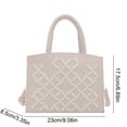 thumbnail image 4 of Handbag,Large Capacity Patent Leather Glossy Scarf Decor Bag with Multiple Compartments,Casual Handheld Shoulder Crossbody Bag for Women Daily Outdoor Use,Durable PU Bag(White), 4 of 7