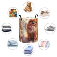 thumbnail image 4 of Fotbe Cute Cloud Pomeranian Cesto de Ropa con Asas, Cesto Impermeable de Gran Capacidad, Bolsa de Lavado para Dormitorio, Cesto de Ropa con Ruedas y Asas-Medium, 4 of 6