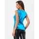 thumbnail image 4 of Disfraz de navidad Camiseta sin mangas Allegra K Cuello En U Azul Oscuro S, 4 of 6