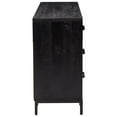 thumbnail image 3 of vidaXL Sideboard Black 110x35x70 cm Solid Pinewood, 3 of 5