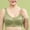 Green, variant on Fatuov Wireless Bras for Women Front Closure Sexy Solid Color Push-Up Bralettes for Casual Full Coverage Seamless Bras 42A, Beige