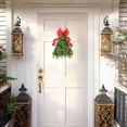 thumbnail image 1 of Christmas Tree Wreath Knot Simulation Christmas Decoration Ribbon Wreath Festival Party Wall Prop, 1 of 9
