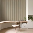 thumbnail image 2 of 2 Pcs 95.3'' x 23.8'' 3D Slat Wall Paneling,Sound Absorbing Wall Panls for Living Room,Curved Wall Décor(30.9 sq.ft./Case), 2 of 9