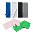 thumbnail image 6 of Naturegr Golf Towel Waffle Pattern Hook Featured Quick Dry Microfiber Fitness Gym Towels Sporting Goods, 6 of 8
