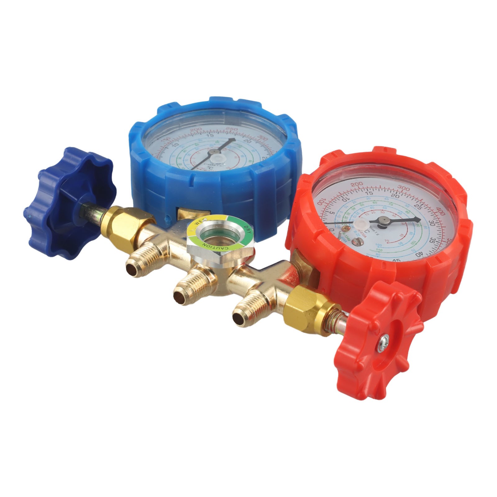 Yannee AC Manifold Gauge Set for R134A R1234YF, Automotive 4 Way Car AC Gauge Set-Test Equipment Parts & Accessories