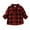 Red, variant on Povozer Girl Sweatshirts for Kids Girls Long Sleeve Flannel Shirt Kids Plaid Button Down Shirt Casual Cute Flannel Blouse Tops for 3-4 Years,Red