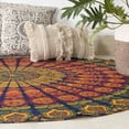 thumbnail image 6 of Round Tapestry Wall Hanging Ombre Hippie Mandala Bohemian Hippy Intricate Indian Tapestries Tablecloth 60 Inches, 6 of 10