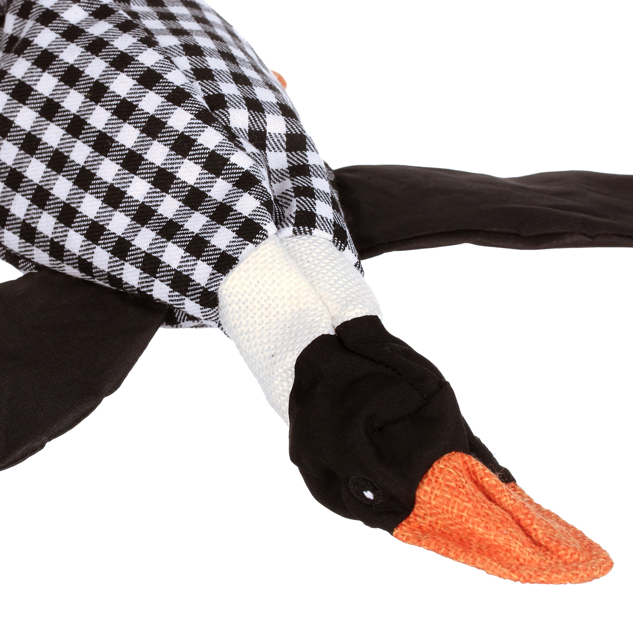 Dr. Pol Plush Squawking Plaid Duck, Black