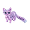 thumbnail image 3 of 3D Printed Cat, 8Pcs Articulated Cat Toys Figure, 3D Print Animals Fidget Toys Decor, 3D Printed Flexible Cat Ornaments Movable Joints Simulation Animal Figurine For Home Office Tabletop Decor, 3 of 10