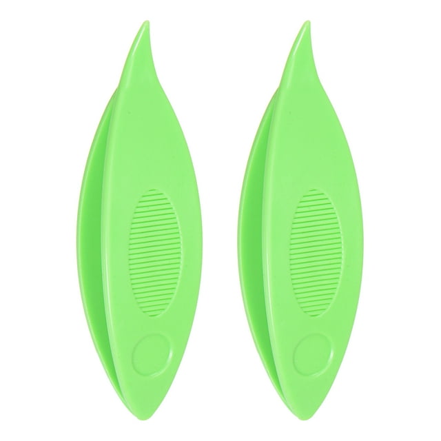 2uds Frivolité Lanzaderas 63x17x10mm Coloridas Plástico Lanzaderas para Encaje-Confección Bricolaje Manual Artesanía Herramienta Tejer Artes Suministros, Verde