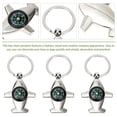 thumbnail image 3 of 3pcs Alloy Compass Key Ring Creative Keychain Pendant Decorative Key Holder, 3 of 9