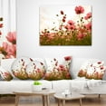 thumbnail image 3 of Designart Beautiful Cosmos Flowers Garden - Floral Throw Pillow - 16x16, 3 of 4