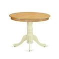 thumbnail image 2 of East West Furniture Antique 36" Round Wood Dining Table in Oak/Beige, 2 of 4