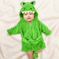 thumbnail image 3 of Rising Star Baby Bathrobe Set for Boys, Toddler Bathrobe with Hood, Matching Slippers and Turban, Soft Plush Cotton Boys Bathrobe, Green Aligator, 3 of 6