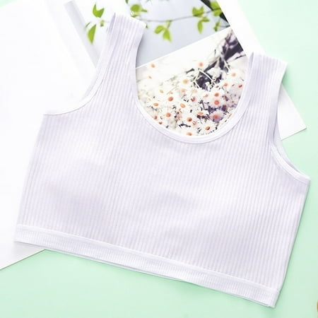 ATOGUTA Girls  Cropped Bra Intimates Girls  Cami Training Bra Girls Sports Bralette for Little Girls