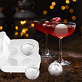 thumbnail image 4 of Ice Cube Mold Circle Ice Cube Tray ,for Whiskey Cocktails,Easy Reusable, 4 of 5