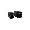thumbnail image 2 of Solid Wood End Table - Brown Living Room Nightstand 24 Inch Height, Stylish Bedroom Side Table, 2 of 3