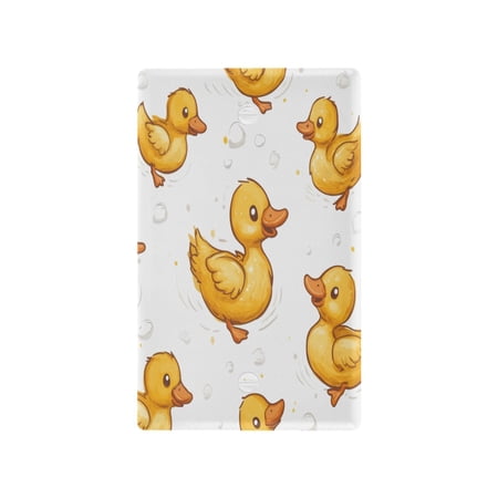Switch Panel Switch Decoration 2.76x4.53x0.28 Inches Unused Outlet Cover Switch Plate Wall Plates Living Room Kitchen Bedroom Study Switches Cute Yellow Duckling2