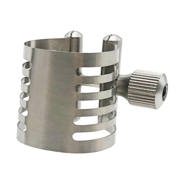 Abrazadera de boquilla de saxofón, piezas profesionales de acero inoxidable para instrumentos musicales saxo alto
