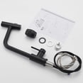 thumbnail image 3 of Black Waterfall Kitchen Faucet, Kitchen Mixer Tap with Pull-Out Sprayer and 3 Flow Settings, 360 Rotating Retractable Kitchen Sink Faucet in Brushed N, 3 of 5