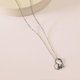 thumbnail image 4 of Collar Farfi clásico y elegante con palabras grabadas "Te amo para siempre", joyería para mujer, dorado, 4 of 5