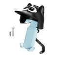 thumbnail image 3 of Soporte para teléfono de motocicleta con mini visera para casco para smartphone de 4,7 a 7,2 pulgadas, estable, Azul Negro, 3 of 9