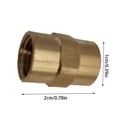 thumbnail image 4 of Justharion Hydraulic Connector Adjustable Transition Joint Brass Waterproof Easy to Install Lightweight Adapter Low Permeability, 4 of 6