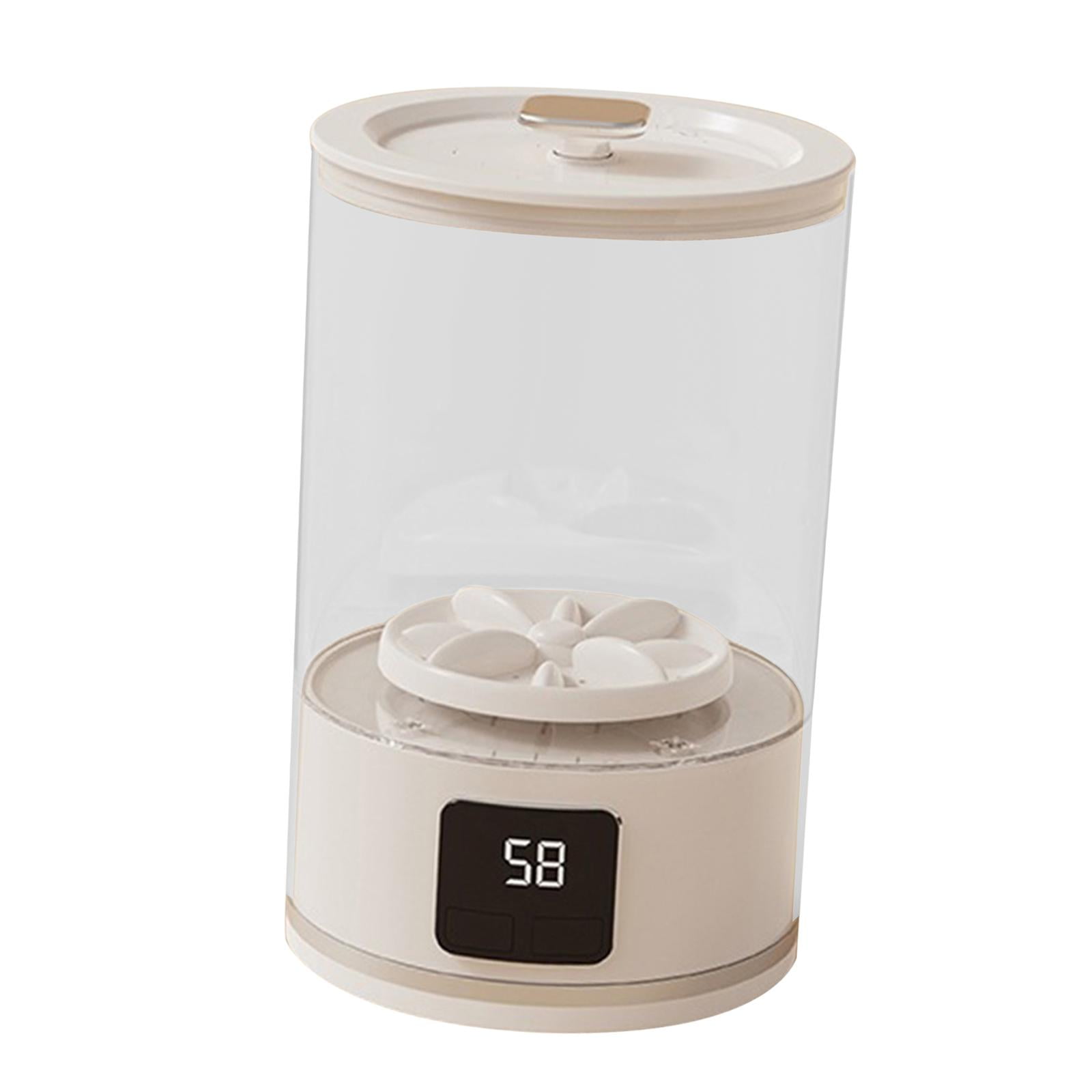 CarpNettore Portable Washing Machine Home Appliances LED Display Quiet Small Washing Machine white