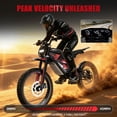 thumbnail image 5 of Seemoon 5000W Mid-Drive Off Road Electric Dirt Bike for Adults 60V 1350Wh 45 MPH 50-55 Mi 280Nm 45 Deg Hydraulic Disc Brakes Full Suspension 17/16 In, 5 of 8