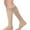 Light Beige, variant on Sigvaris Essential 863 Opaque Women's 30-40 Closed Toe Knee High Compression Stockings w/Grip Top Crispa SS Short