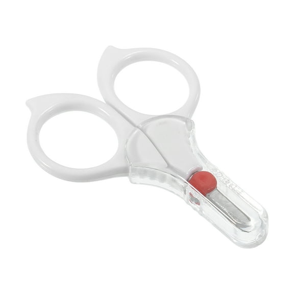 Unique Bargains 1 Pc Portable Nail Scissors Toenail Clippers for Child 3.23"x2.20"x0.39" White