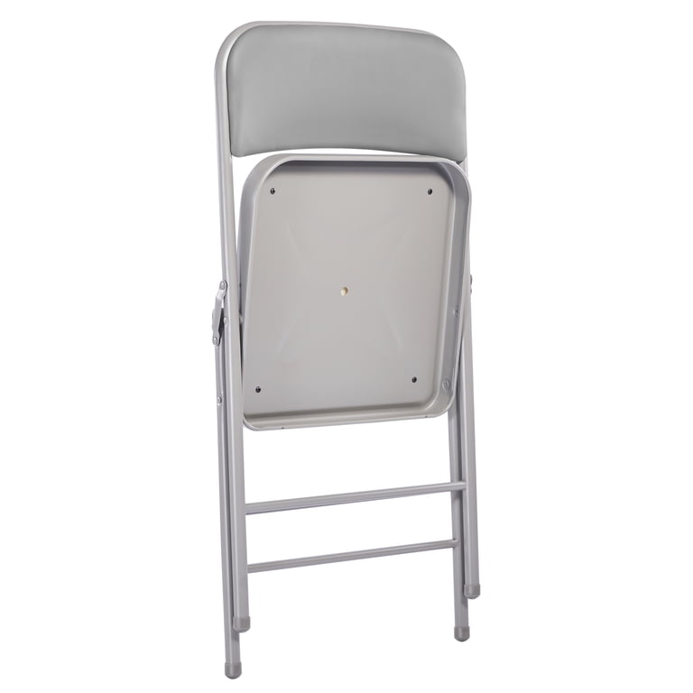 VTOY, Folding Chairs, 2-Pack, Padded Cushion and Metal Frame
