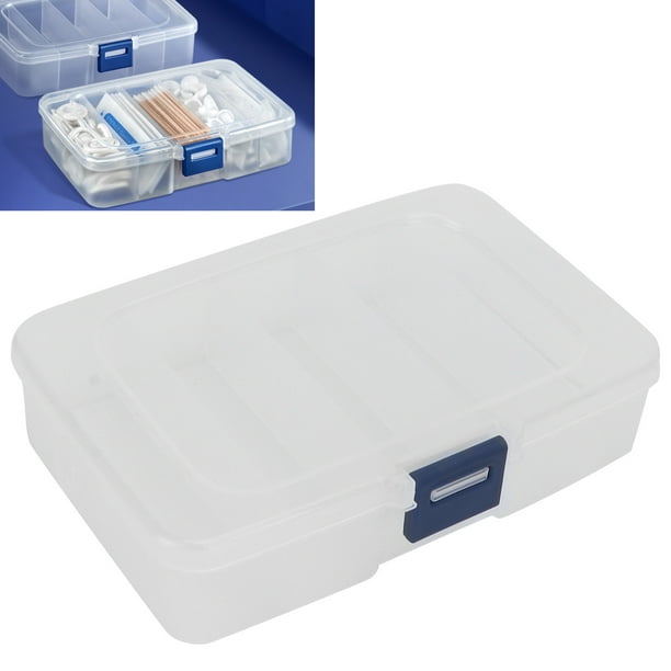 Octpeak Plastic Organizer Box,5 Grids Organizer Box Clear Visible Plastic Accessory Compartment Box Case For Jewelry Bead Storage,plastic Jewelry Box