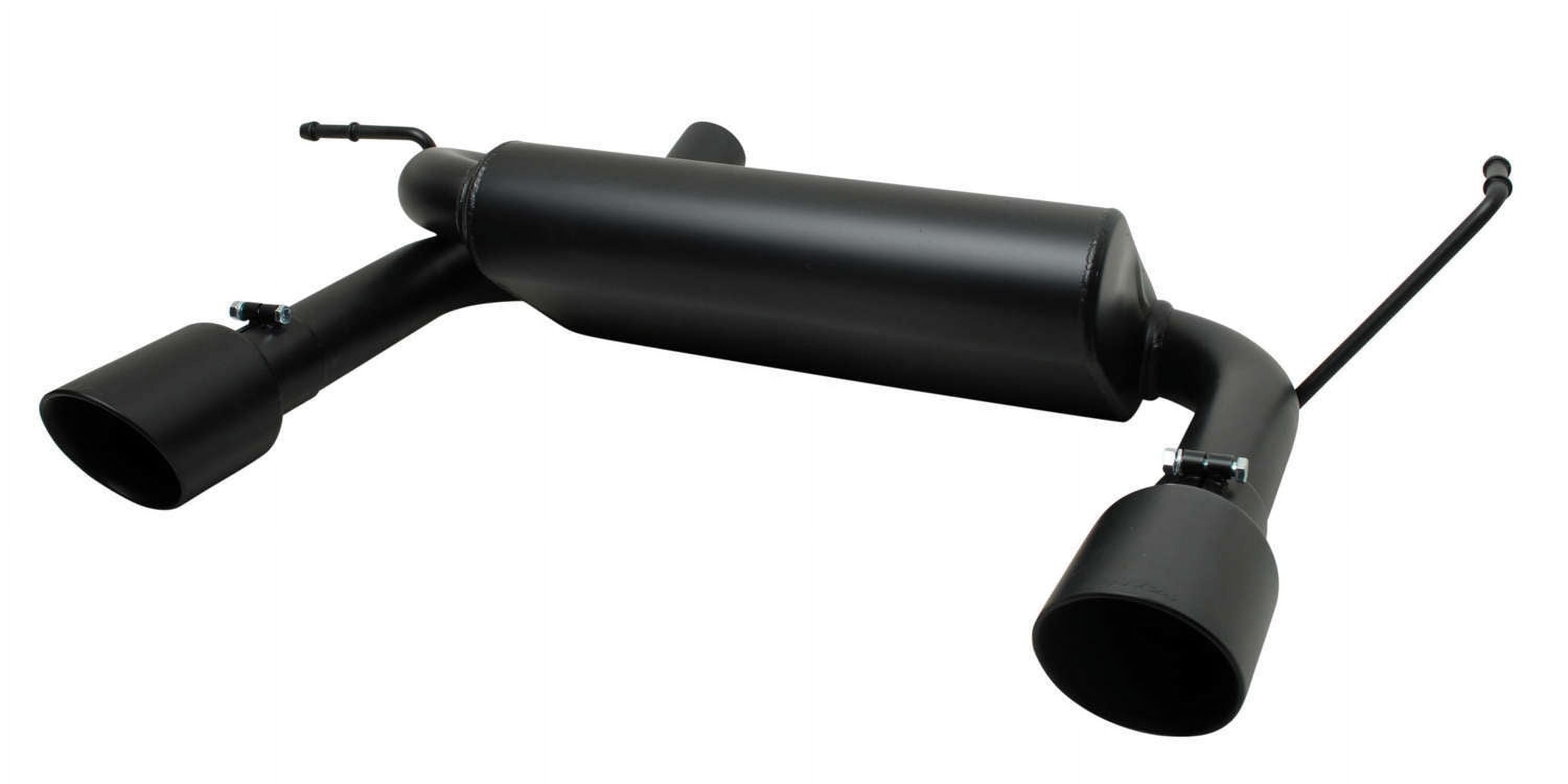 Black Elite Cat-Back Dual Split Exhaust System, Black Ceramic