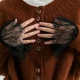 thumbnail image 3 of 2Pairs Elegant Lace Flower Women Arm Sleeves Decorative Wristcuff Dress Armwear, 3 of 20