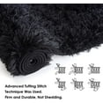 thumbnail image 4 of Softlife Super Fluffy Rugs Ultra Soft Shag Rug for Bedroom Living Room,6'x9',Black, 4 of 7