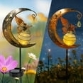thumbnail image 5 of Meitianfacai Angel Moon Lights Solar Outdoor Garden Lights Decorations Waterproof, Decorative Solar Stake Light for Yard Pathway Patio Lawn Party Decor, 5 of 7