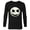 Black, variant on Disney The Nightmare Before Christmas Jack Skull Big Face - Long Sleeve T-Shirt for Men - Customized-Black