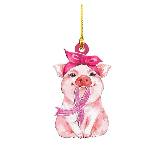 Home Improvement, 1pc Pinkseries Acrylic Cute Animals Ribbons Ornament Pinkseries Hanging Decorations Pendant Decorations Crafts Hanging Decorations, Hangs