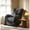 Grey, variant on Grey Manual Recliner Chair for Nursery Elderly Tall Man 350lbs, Upholstered Overstuffed Recliner Chair with Padded Backrest, Lay Flat 165° for Living Room, Small Places