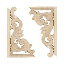 LEORX Wood Decorative Appliques for Furniture Wood Material 2Pack