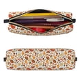 thumbnail image 2 of Fotbe Thanksgiving with Food Estuche para Lápices de Cuero con Estampado, Estuche con Cremallera Resistente, Organizador Compacto y Elegante para Papelería, 2 of 7