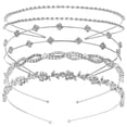 thumbnail image 1 of Miangastore 4pcs Bridal Headbands Rhinestone Metal Headband Sparkly Bridal Headpiece Rhinestone Hair Accessory, 1 of 8