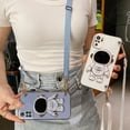 thumbnail image 2 of Funda de teléfono con cordón cruzado de astronauta para Xiaomi Redmi Note 10 Pro Note 12 8t 11 9 Pro Max 7 10C 9A 9T 9C, funda con soporte, 2 of 4