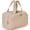 Khaki, variant on BAGSMART Crush Toiletry Bag for Travel, Lightweight Large Wide-open Travel Bag for Women, Puffy Cosmetic Makeup Bag Organizer with Handle for Accessories,Essentials, Toiletries, Pink