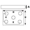 thumbnail image 2 of Seachoice Axle U-Bolt Plate, Alloy Steel, Boat Accessory, 2 of 2